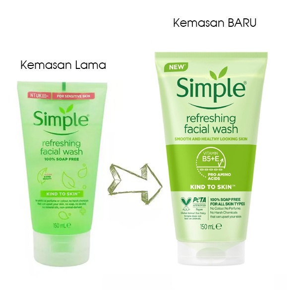 Simple Facial Wash Gel Refreshing