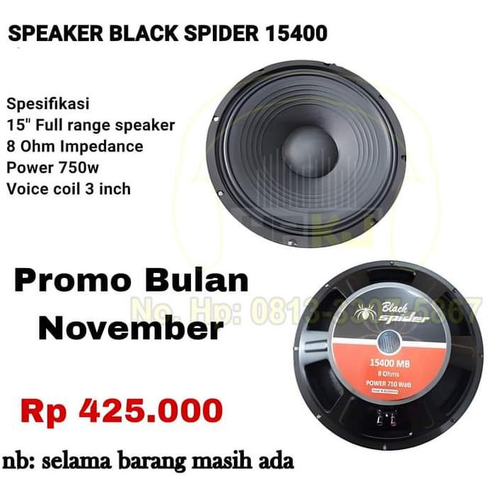 [629] SPEAKER BLACK SPIDER 15400 speaker komponen merk black spider 15400