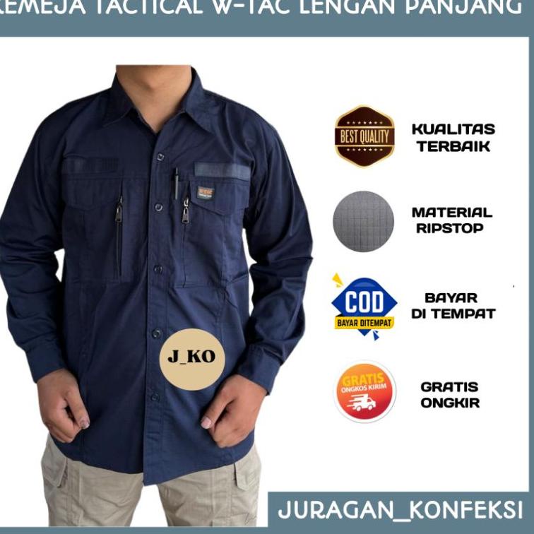 CHEKOUT KEMEJA TACTICAL LAPANGAN PDL W-TAC LENGAN PANJANG BAJU TACTICAL LAPANGAN PDL