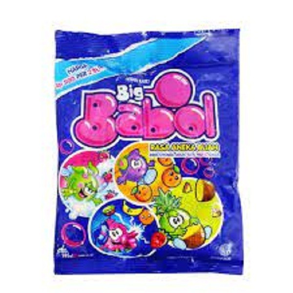 

Big babol assort fruit candy 140gr