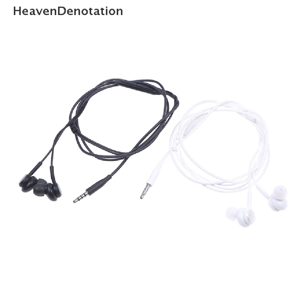 [HeavenDenotation] Earbud Kabel Headphone In-Ear Handsfree Earphone Dengan Mic Headset Kontrol Volume Untuk Samsung S8/S8plus HDV