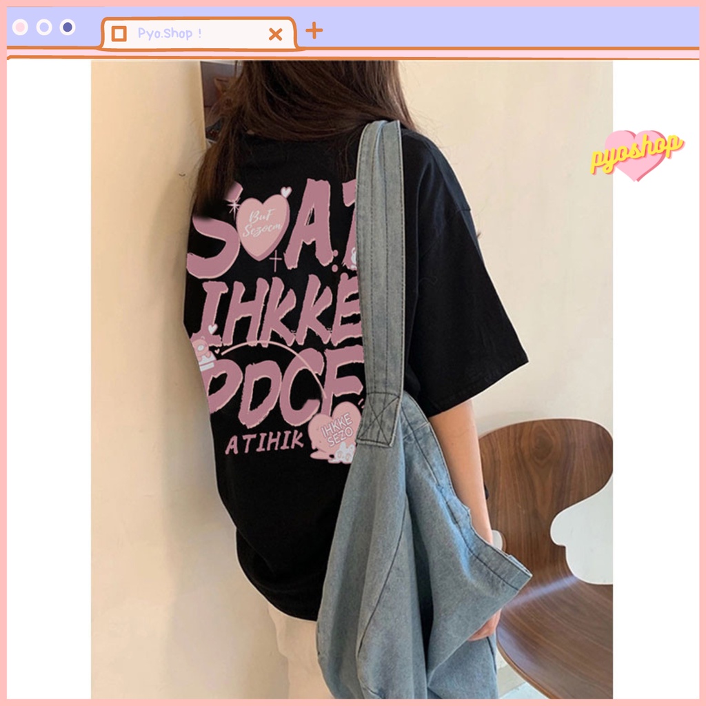 t shirt SOAT kaos oversize atasan korean style wanita korean style wanita ootd