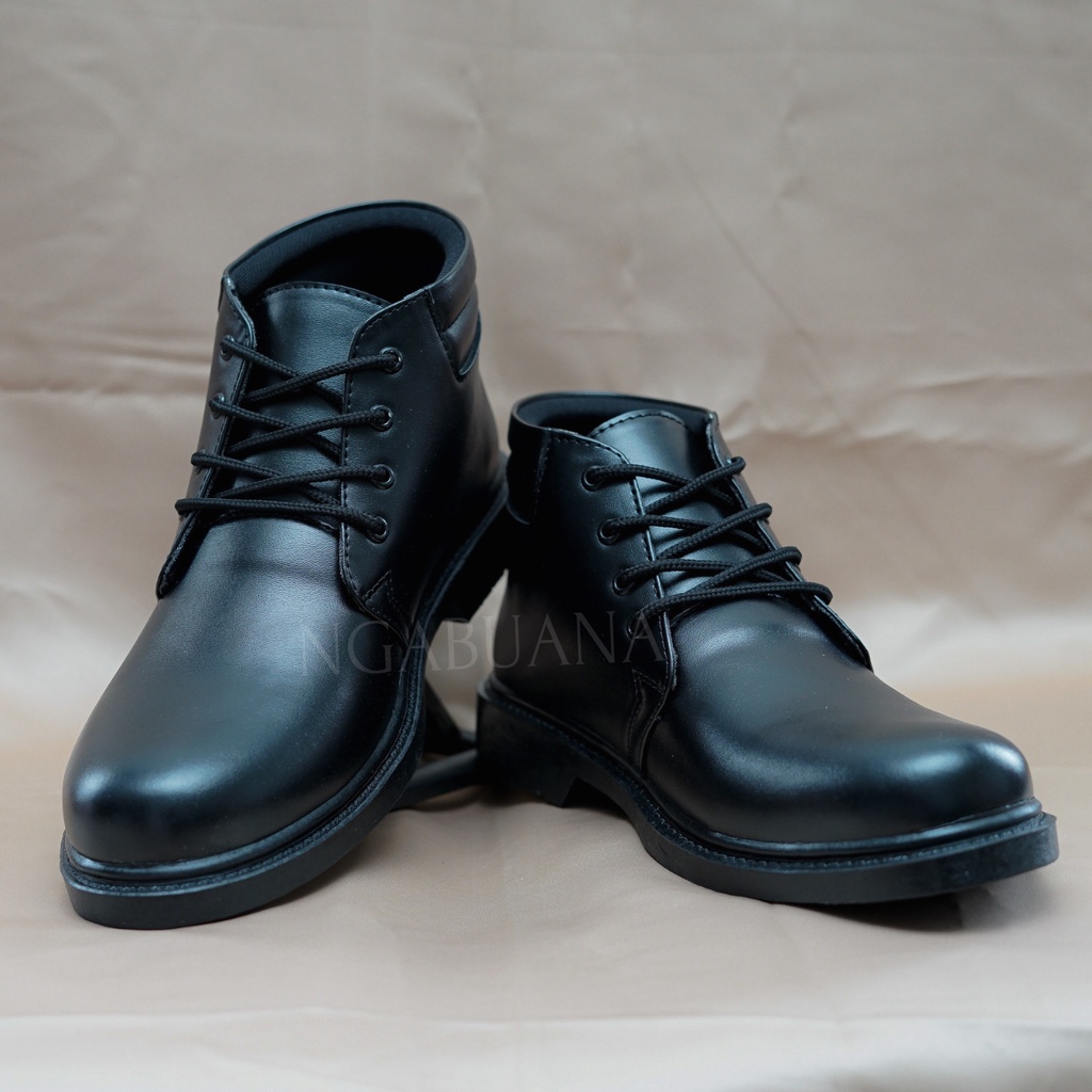 Sepatu PDH Tali 4 Doff &amp; Kilap Jatah Terbaru Pentofel Dinas TNI POLRI SECURITY INTANSI BASARNAS