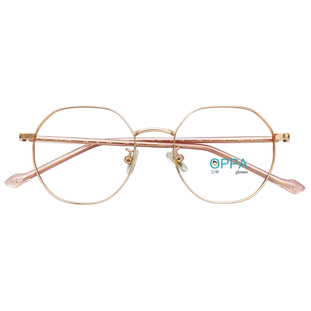 Frame Kacamata Korea Pria Wanita OPPA OP58 RGPK Rosegold Bulat