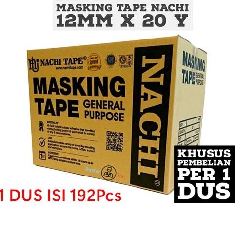 

Nachi Masking Tape Lakban Kertas 12mm X 20Yard (192pcs)