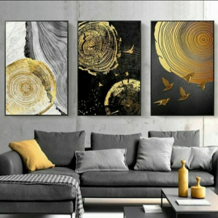 Lukisan dinding kanvas bulatan modern modern simple lukisan dinding kanvas minimalis modern dekorasi