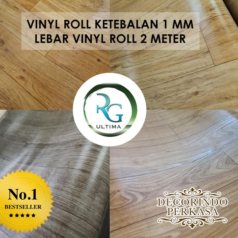 ◄ Karpet Vinyl Roll 1 mm RG Ultima Harga Per Meter Lari Lantai Vinyl Motif Kayu ♟