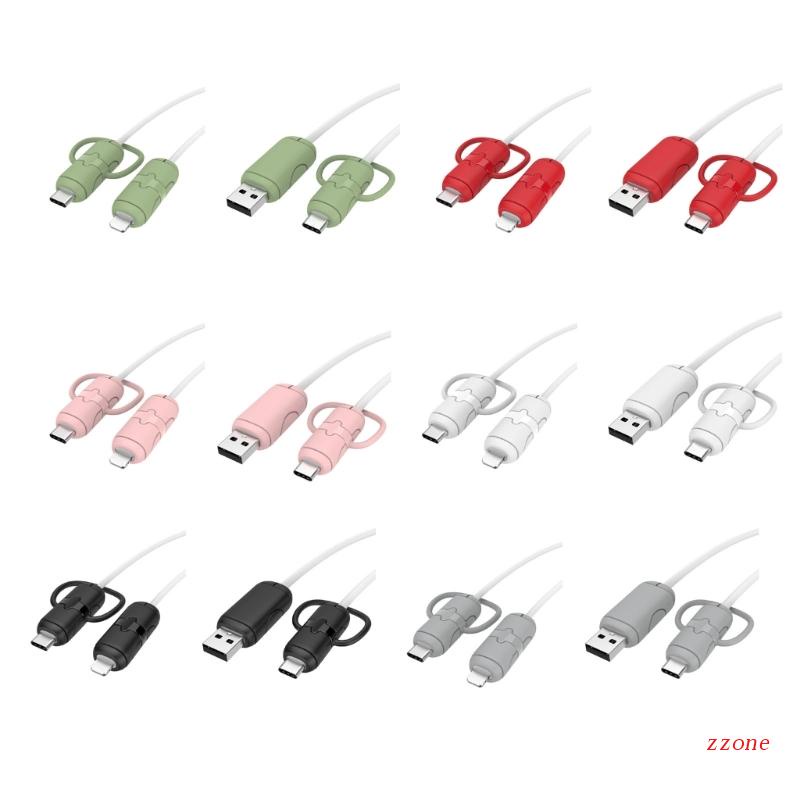 Zzz Silicone USB Charger Cover Pelindung Data Line Wire Bite Charger Protector