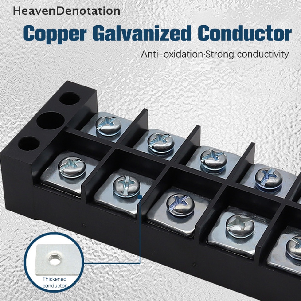 [HeavenDenotation] Blok Terminal Sekrup Strip Baris Ganda Papan Kabel Tetap wire connector TB1503 HDV