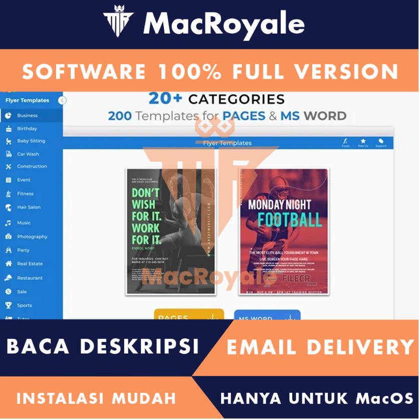 [MacOS] Flyer Creator Poster Design Full Version Lifetime Full Garansi