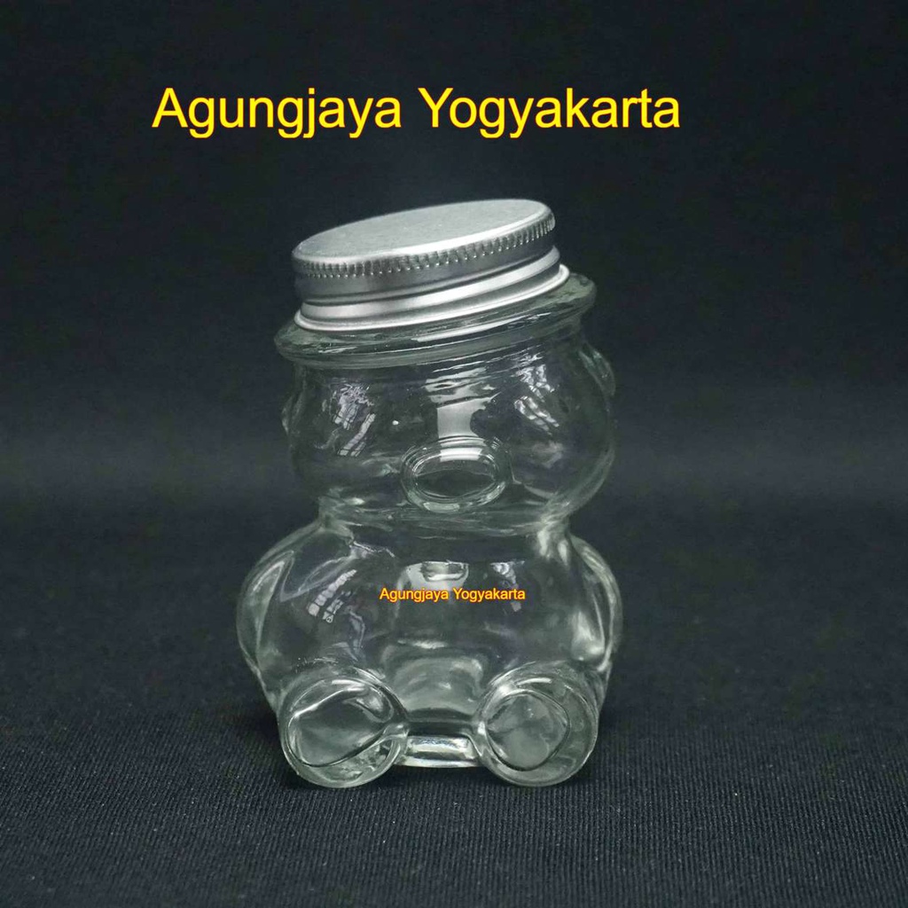 Jar Kaca 80 ml Boneka Clear / Jar Kaca / Toples Kaca / Boneka Kaca / Botol Kopi / Jar 80 ml / Toples