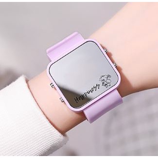 JAM TANGAN WANITA PRIA DIGITAL LED GLASS KOREA STYLE