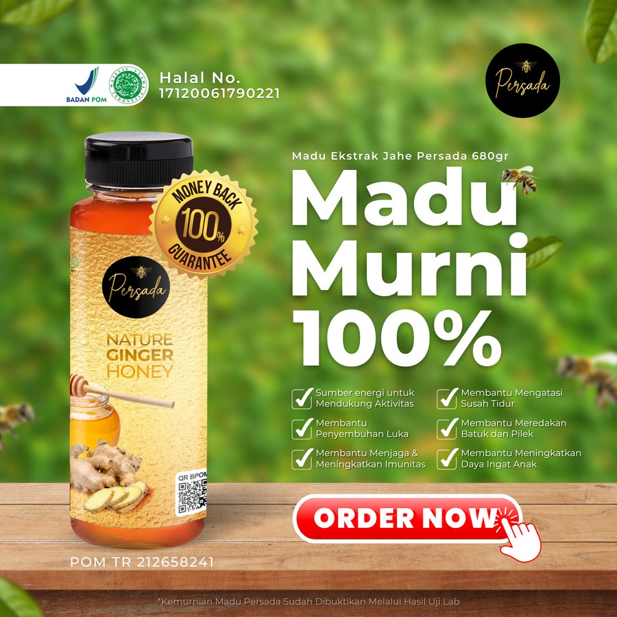 

MADU JAHE PERSADA 680gr || MADU MURNI 100%