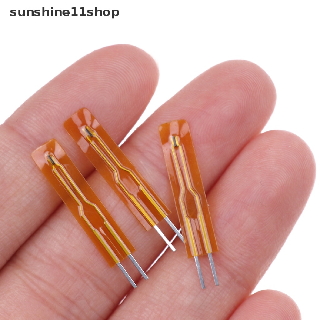 Sho 5pcs Termis Film Tipis NTC 2.5cm 338010k 50K 100K MF5B Smd1% Sensor Suhu N