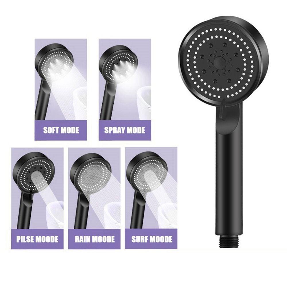 [Elegan] Kepala Shower Silver/Grey/Black 1Pcs Hemat Air Bersih Sendiri Multifungsi Eco