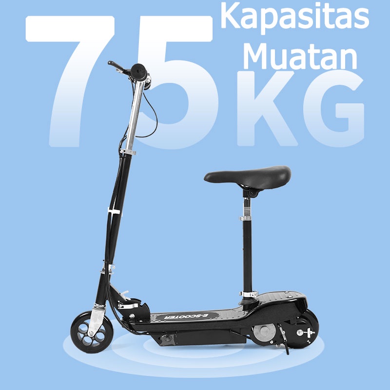 Scooter Listrik Portabel Sekuter Dewasa Murah Lipat Scoter Dengan Rem Tangan Garansi 1 Tahun