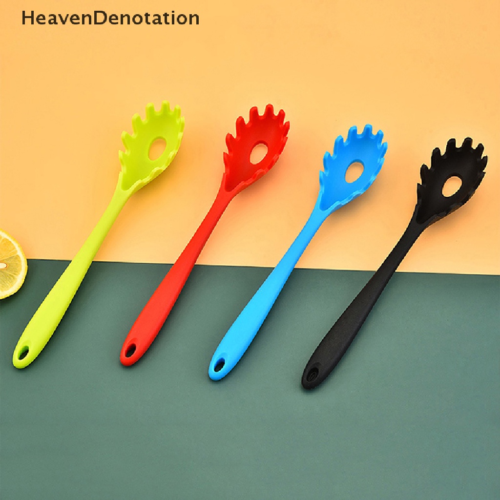 [HeavenDenotation] 1pc Sendok Mie Pasta Silikon Sendok Pasta Colander Noodle Paychecks Ladle HDV