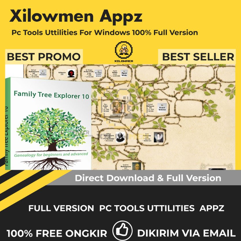 [Full Version] Family Tree Explorer Standard Pro Lifetime - Pembuatan Silsilah Keluarga untuk Win