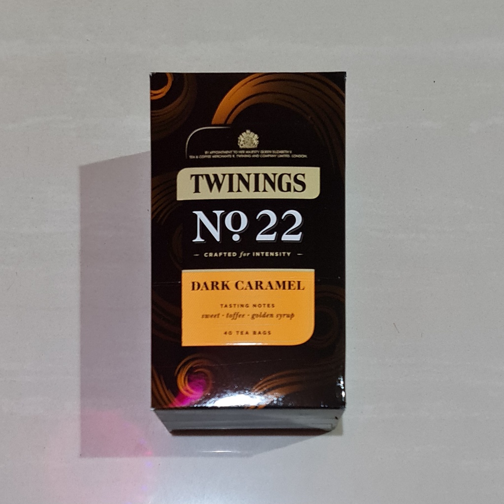 Twinings Black Tea Dark Caramel No.22 Sweet Toffee 40 x 2 Gram