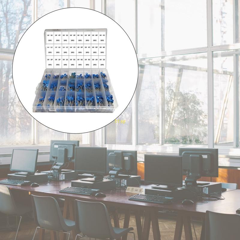 Btsg 700PCS 1KV 1000V 10PF-821PF 24nilai Aneka Kit Kapasitor Keramik Paket