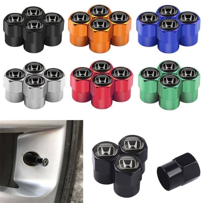 4-piece tire valve cap high-grade rubber sealing rod Penutup Debu Katup Mobil