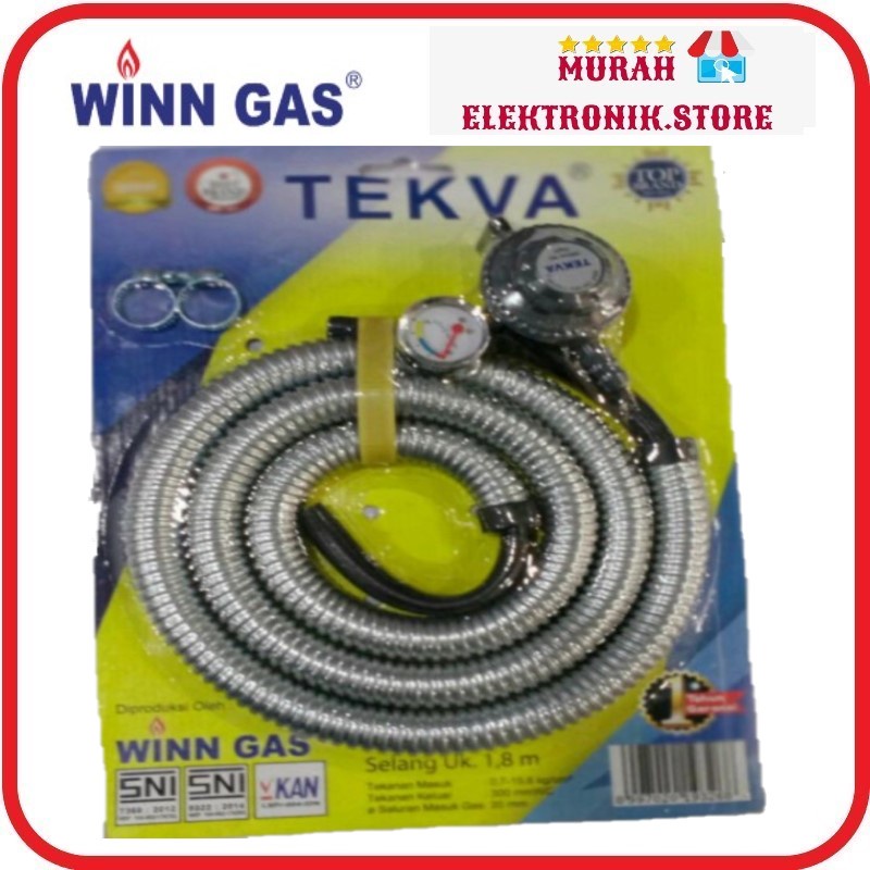 Selang Regulator Winn Tekva W26M. Kepala Gas Winn Tekva W 26M