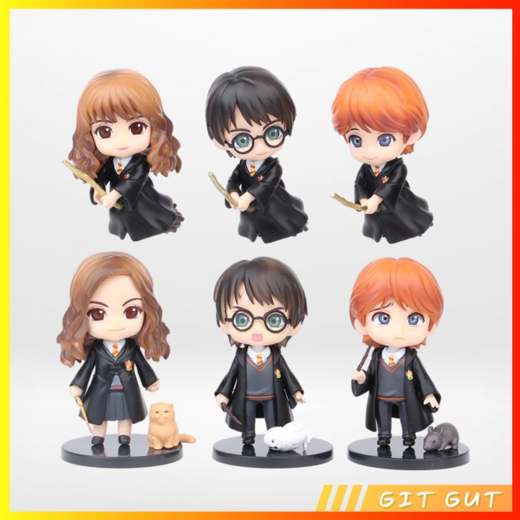 Action Figure Pajangan Mainan 6 Pcs Harry Potter Flying Broomstick