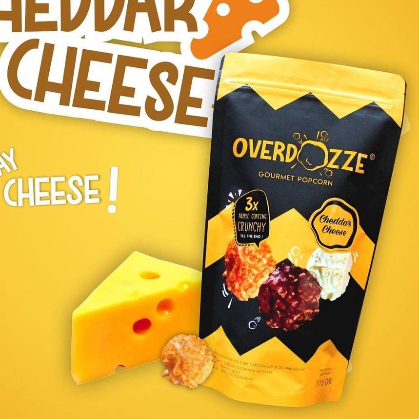 

❄ Overdozze Popcorn Cheddar Cheese Gourmet Snack Cemilan Keju Manis 115gram ☇