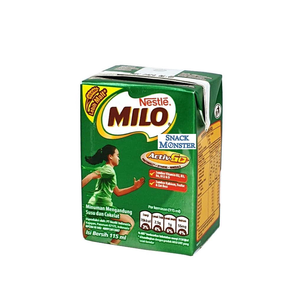 

Susu UHT Milo Active Go MINI pack - Netto 110 ml