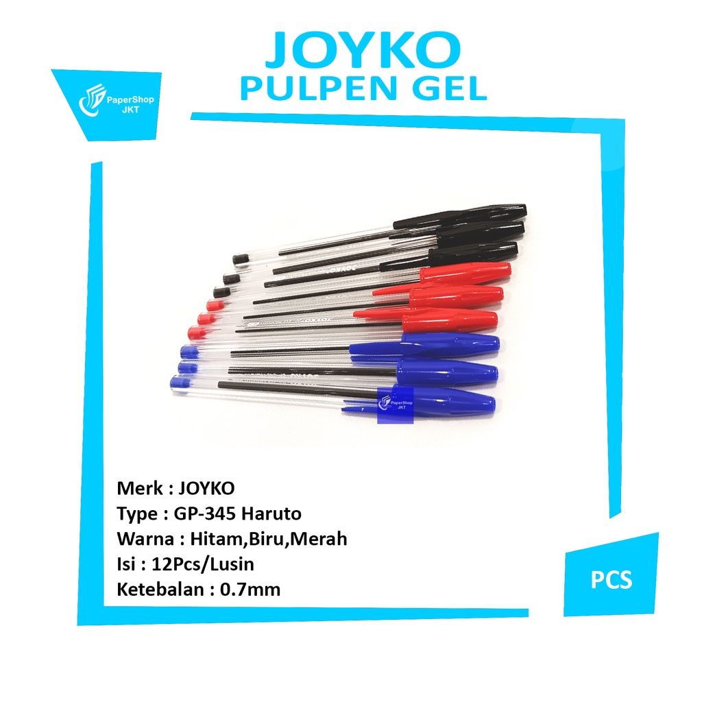

JOYKO - Pulpen Ballpoint BP 345 0.7mm Haruto - Lusin