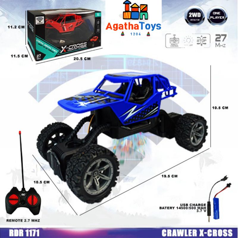 RC Rock Crawler Offroad Off Road Buggy Gunung Mainan Anak Mobil Remote Control Radio Control Hobi Ko