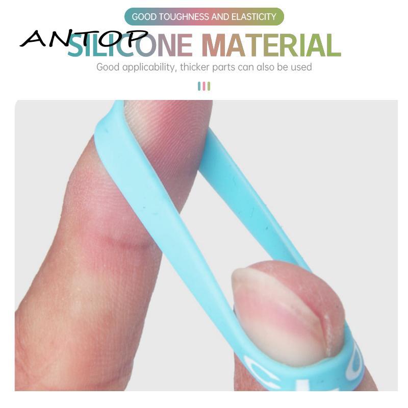 [Antop ] Noctilucent Cincin Silikon Elektronik Lengan Rokok Keren Bercahaya Cincin Anti-slip Cincin