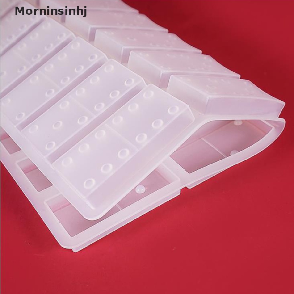 Mornin Silikon Domino Game Membuat Mainan Cetakan Resin Epoxy Craft DIY Mould Casg id