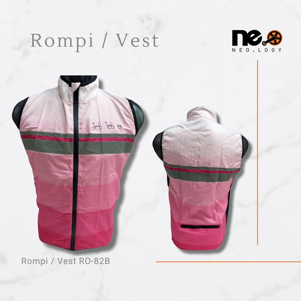 Rompi Sepeda Lipat Vest Neology Pria Wanita Gowes