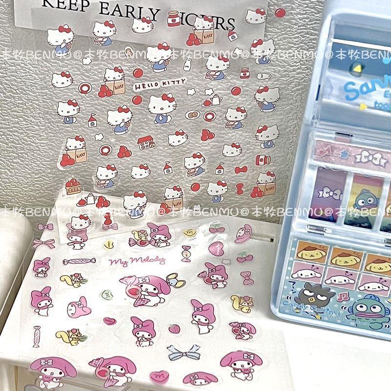 STIKER CUTE SANRIO CHARACTERS / STIKER SANRIO KUROMI/MELODY / CINNAMOROLL/KARTUN JEPANG/ STICKER SANRIO CUTE