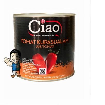 

◘ Ciao Tomat Kupas dalam Jus Tomat- Peeled Tomatoes 2550g ◙