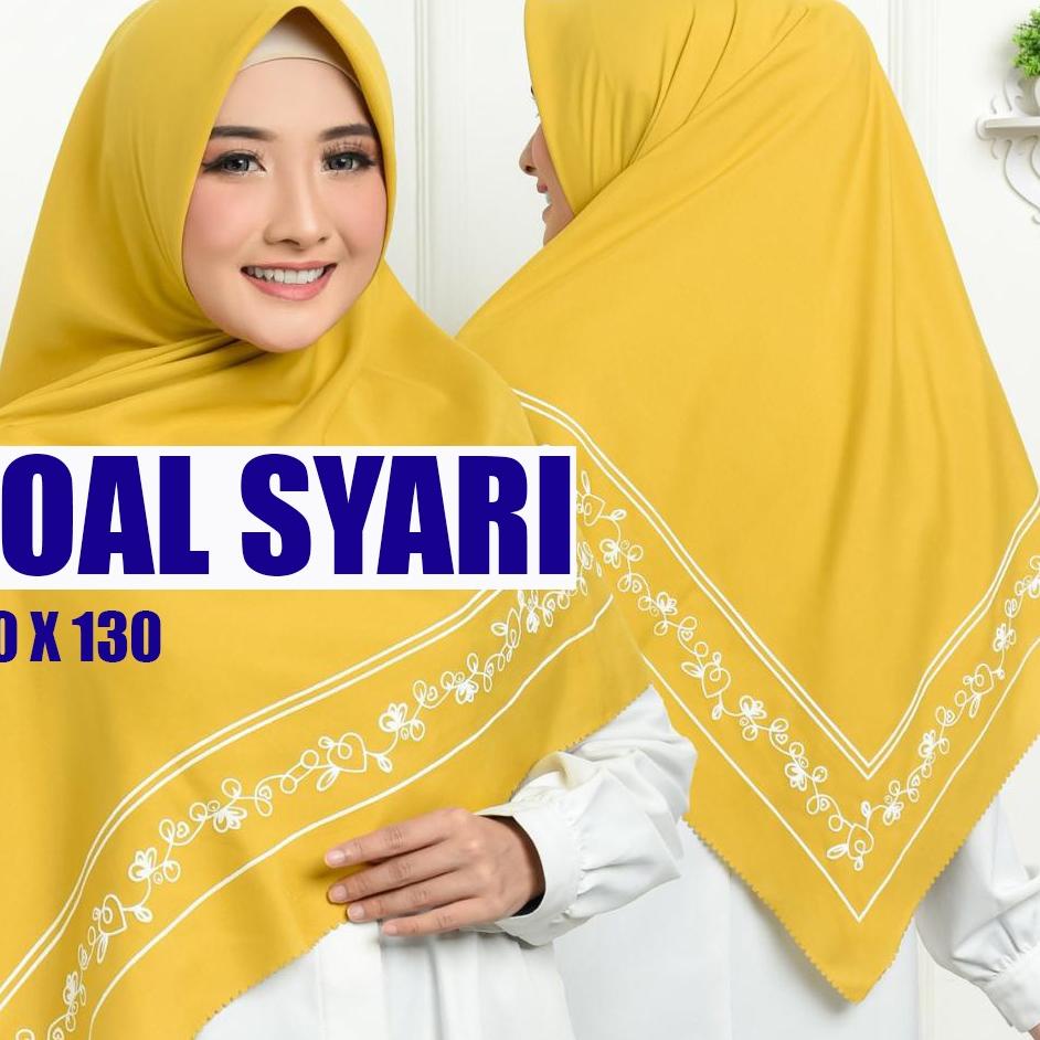 ◌ HIJAB VOAL SYARI / KERUDUNG SEGI EMPAT SYARI / JILBAB SEGI 4 SYARI MOTIF/KERUDUNG SYARI ♚