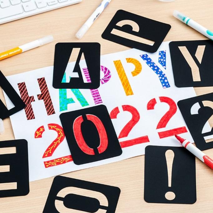 

DL484 Joy 42pcs Set Cetakan Huruf Abjad Angka Untuk Kerajinan Tangan D