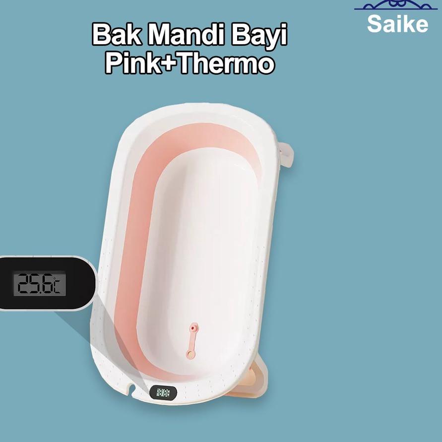 ✮ Bak Mandi Bayi Portable Bak Mandi Bayi Lipat Bak Mandi Bayi Thermometer Bak Mandi Bayi Murah ✽