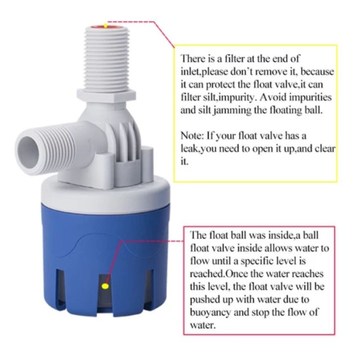 RK Otomatis Air PAM PDAM Tandon Penampungan air Kran Bak Mandi Pelampung Otomatis
