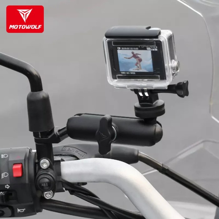 Strap Motowolf Kamera Motor Action Camera Holder Mount Gopro Insta 360