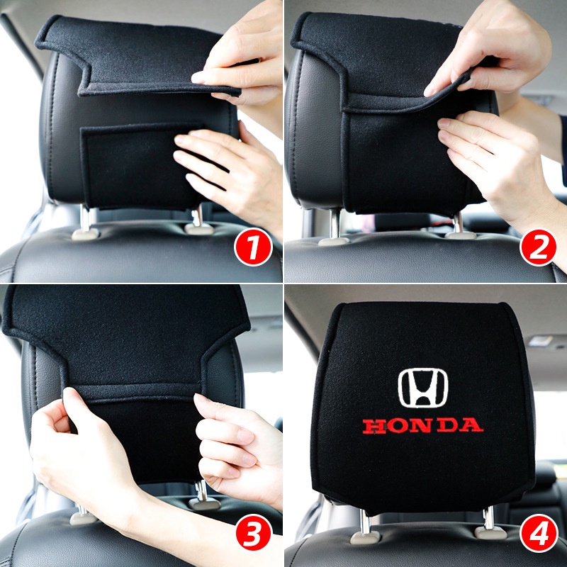 2piece cover headrest Mobil Toyota Katun Saku Telepon Sarung Bantal Jok Mobil Untuk Aksesoris Dekorasi Mobil Honda