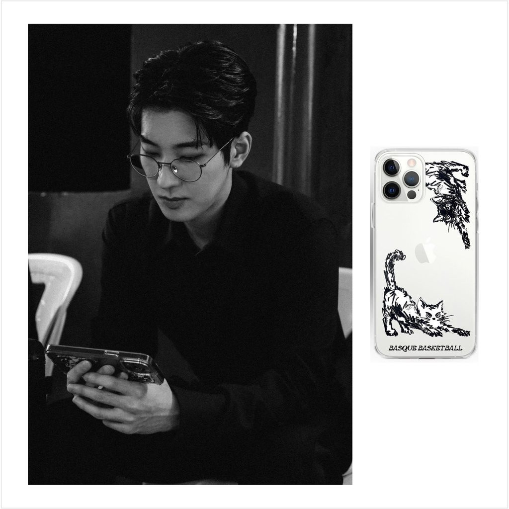 Seventeen Wonwoo Electric Cat custom transparent phone case