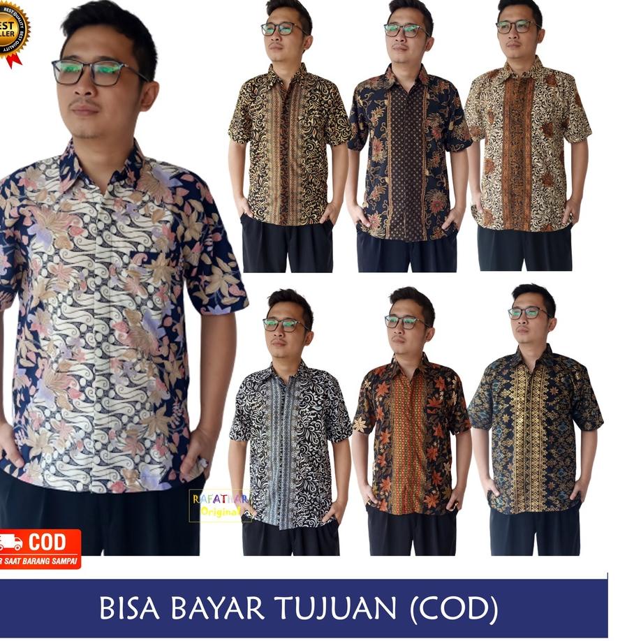 ❈ BAJU BATIK PRIA KEMEJA BATIK PRIA LENGAN PENDEK (TANAH ABANG) ✲