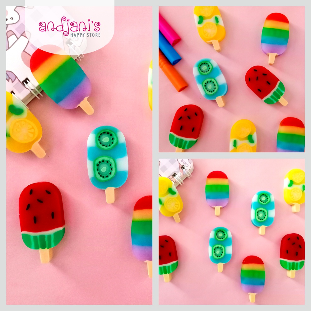 

andjanis || PENGHAPUS PENSIL ICE CREAM STICK/ PENGHAPUS UNIK LUCU/ PENGHAPUS KARET