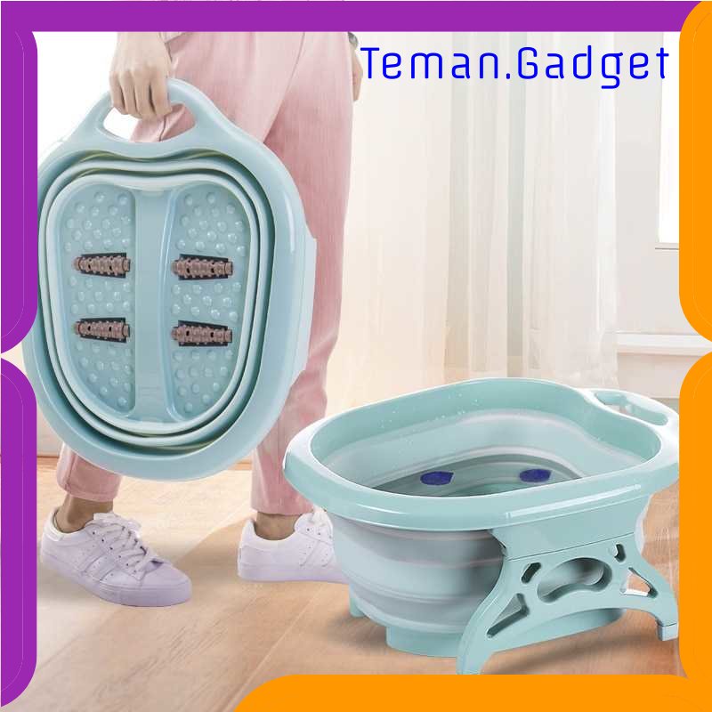 TG - PRW Cyan Baskom Air Lipat Rendam Kaki Pedicure Manicure SPA Foldable - SN316