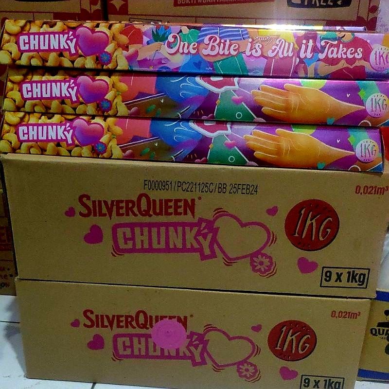 SilverQueen Chunky 1 kg Edisi Valentine/ Coklat Silverqueen Chungky 1 kg murah Silverqueen 1 kg