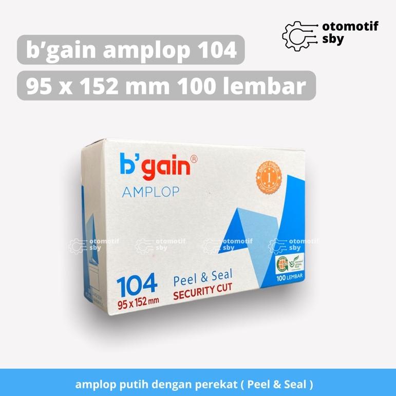 

E77 Bgain Amplop Putih 104 95 x 152 mm isi 100 Lembar Peel & Seal BIG PROMO ㄻ