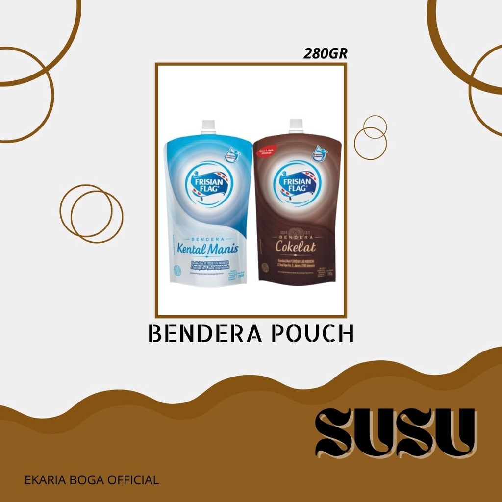 

SUSU | SUSU KENTAL MANIS | FRISIAN FLAG | BENDERA POUCH 280Gr