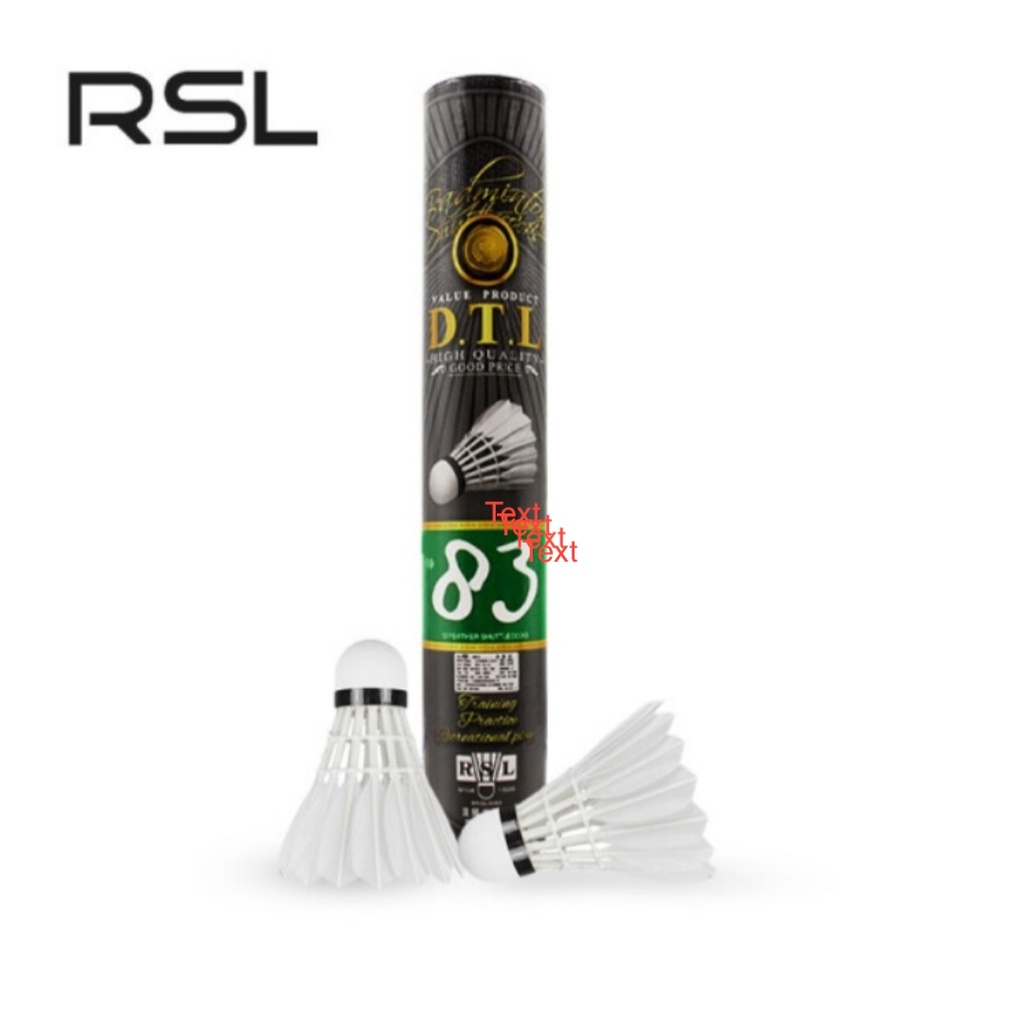 BADMINTON SHUTTLECOCKS DTL 83 BY RSL ORIGINAL RSL COCK | KOK BADMINTON